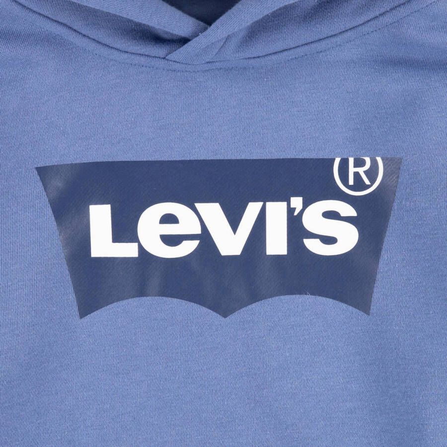 Levi's Kids hoodie Batwing met logo blauw