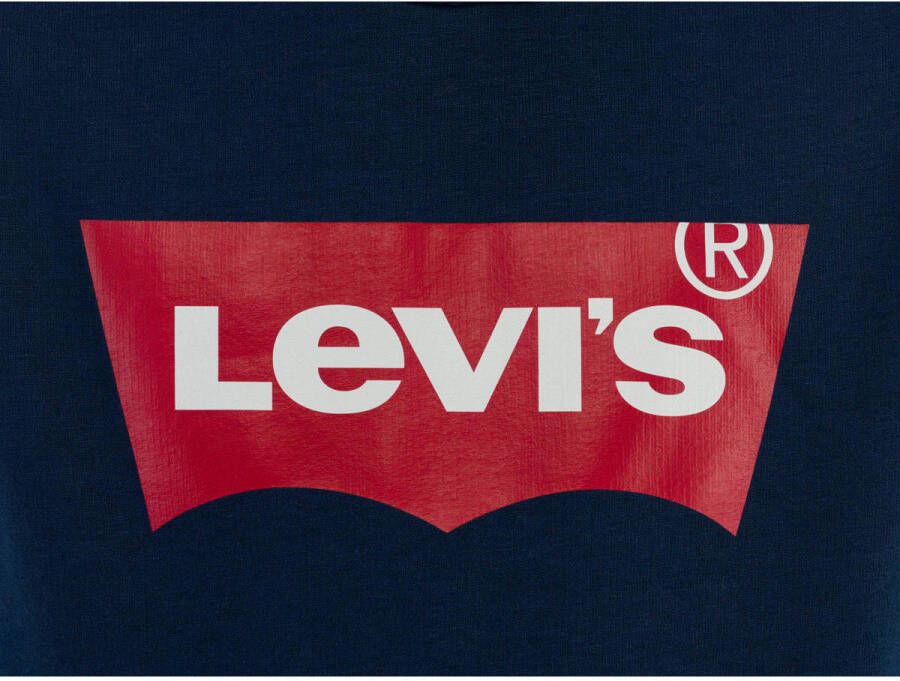 Levi's Kids hoodie Batwing Screenprint met logo donkerblauw