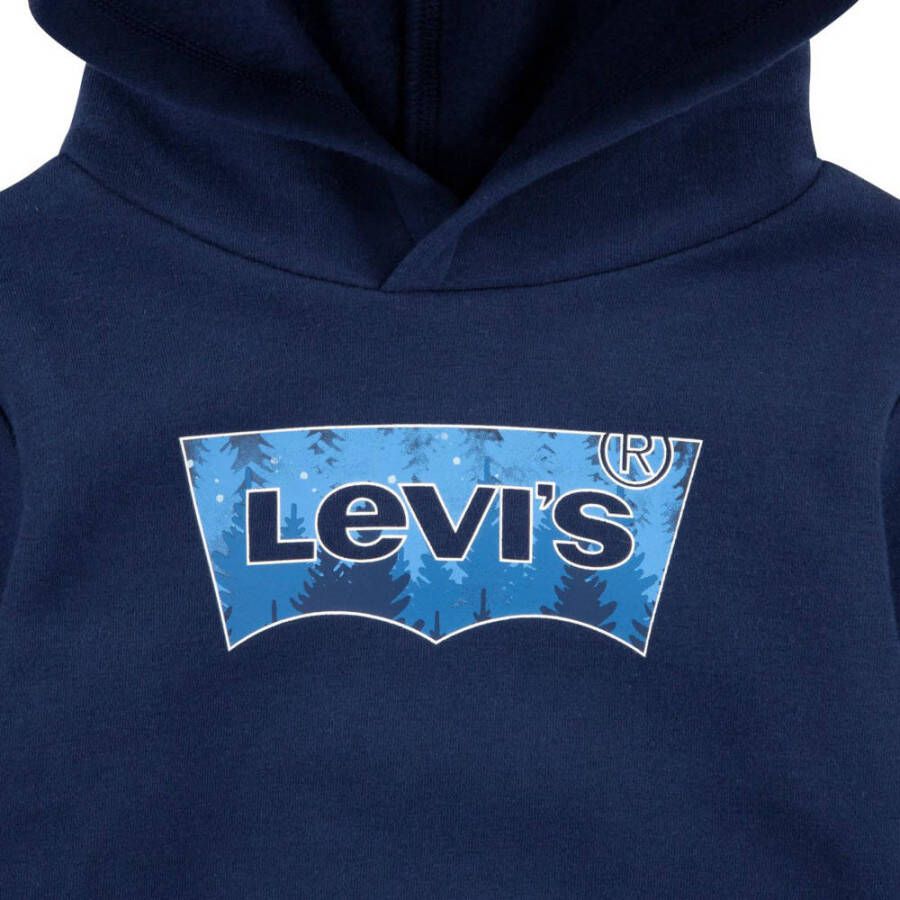 Levi's Kids hoodie met logo donkerblauw