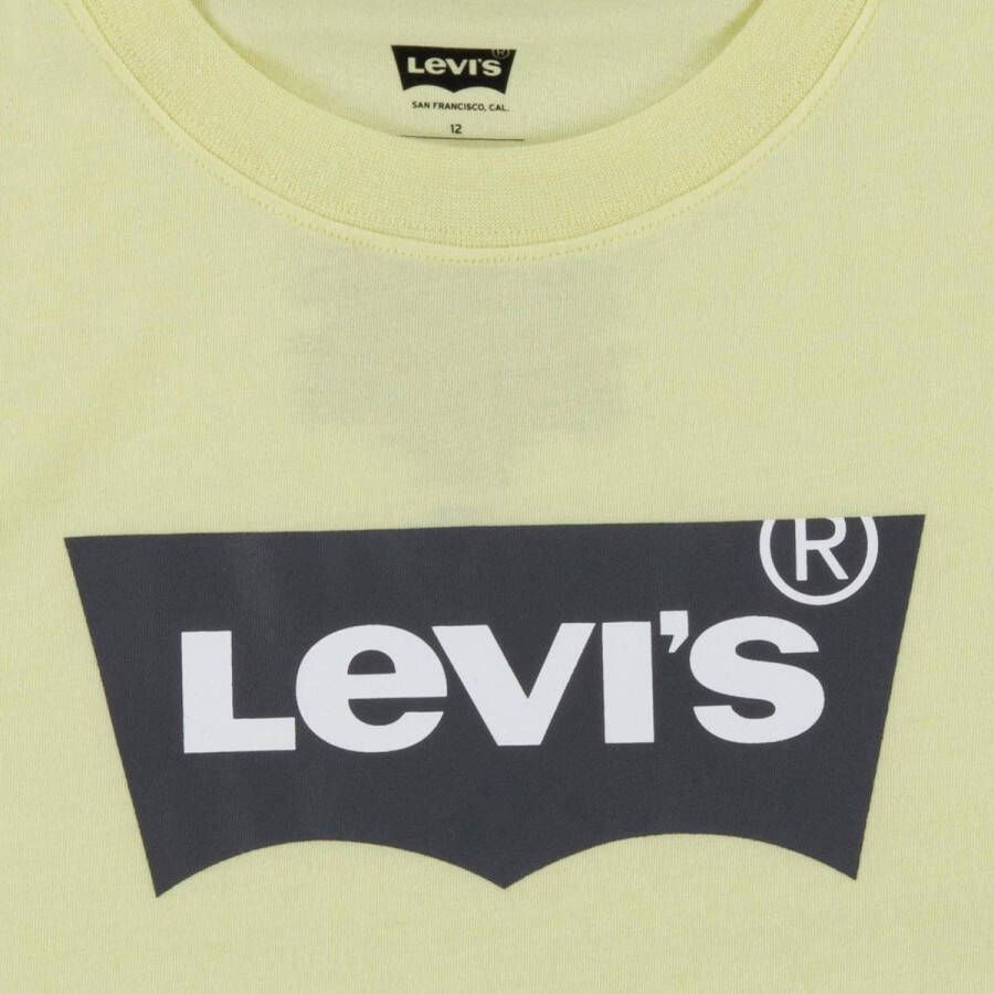 Levi's Kids T-shirt Batwing met logo groen