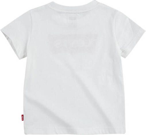 Levis Levi's Kids T-shirt Batwing met logo wit Jongens Katoen Ronde hals Logo 104
