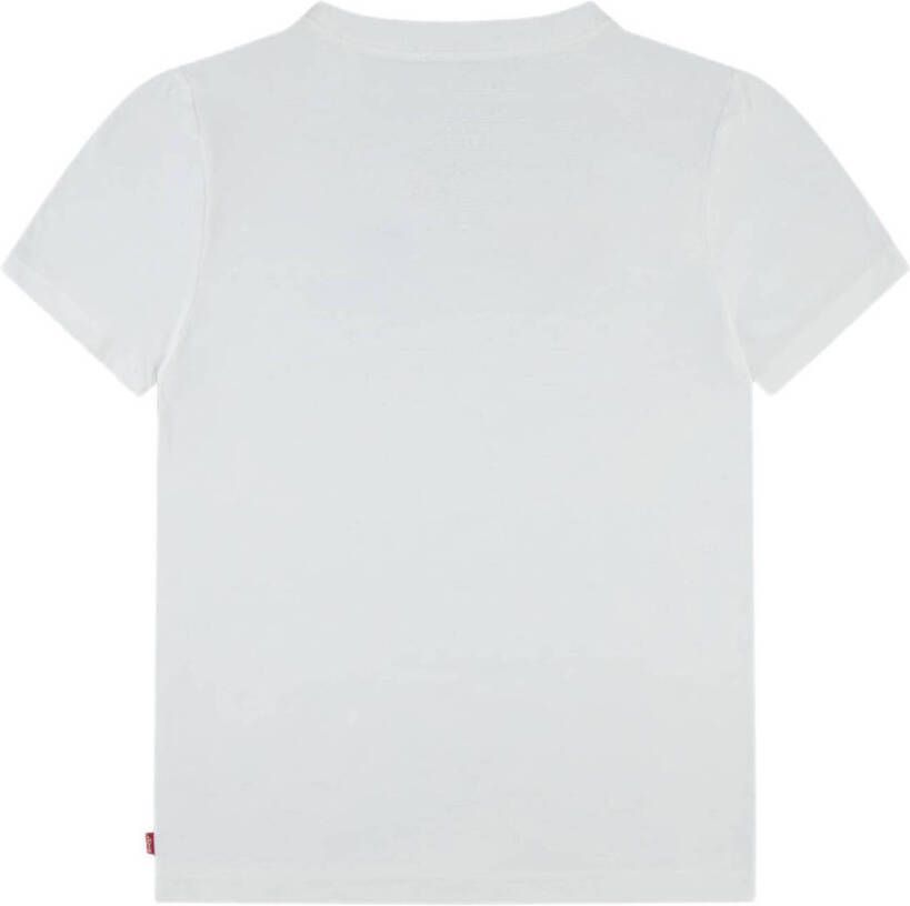 Levi's Kids T-shirt Batwing van biologisch katoen wit