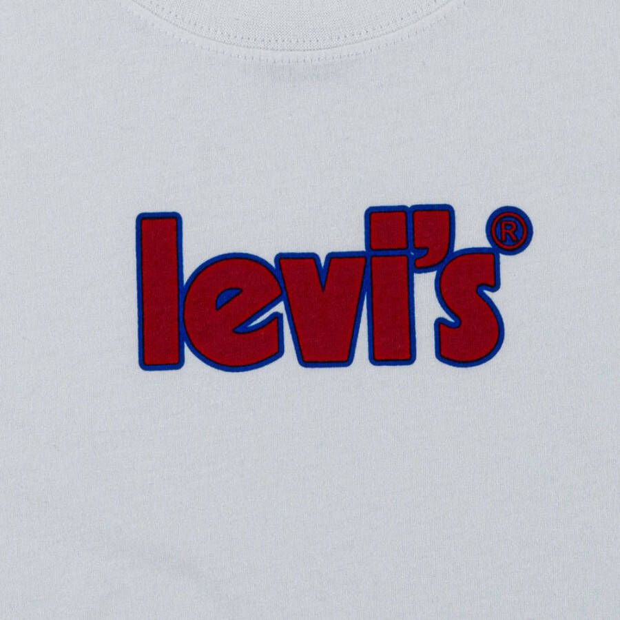 Levi's Kids T-shirt Graphic met logo wit