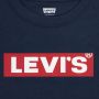 Levis Levi's Kids T-shirt met logo donkerblauw Jongens Katoen Ronde hals Logo 152 - Thumbnail 2