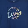 Levis Levi's Kids T-shirt met logo donkerblauw Meisjes Katoen Ronde hals Logo 158 - Thumbnail 2