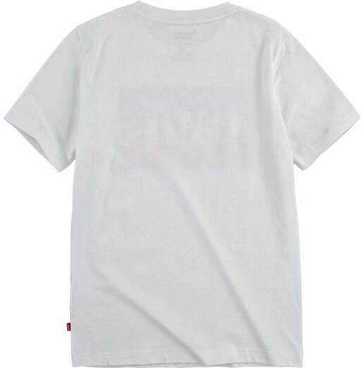 Levi's Kids T-shirt met logo wit blauw rood
