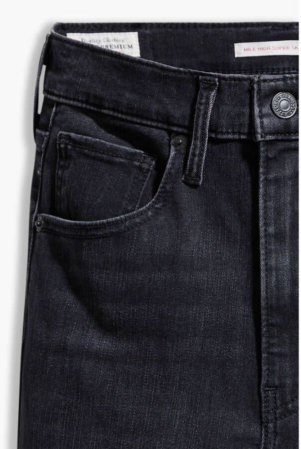Levi's Mile high waist super skinny jeans black haze