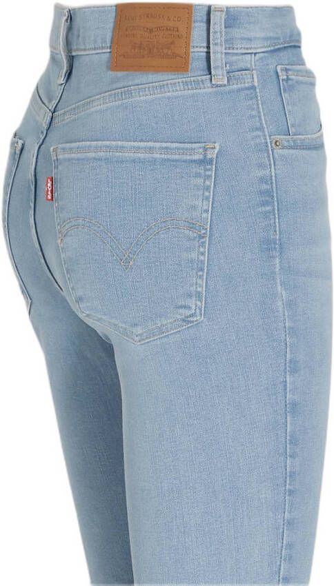 Levi's Mile High waist super skinny jeans light indigo worn in