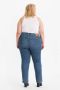 Levi's Plus 724 high waist straight fit jeans medium indigo worn in - Thumbnail 3