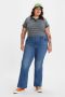 Levi's Plus 726 high waist flared jeans medium blue denim - Thumbnail 5