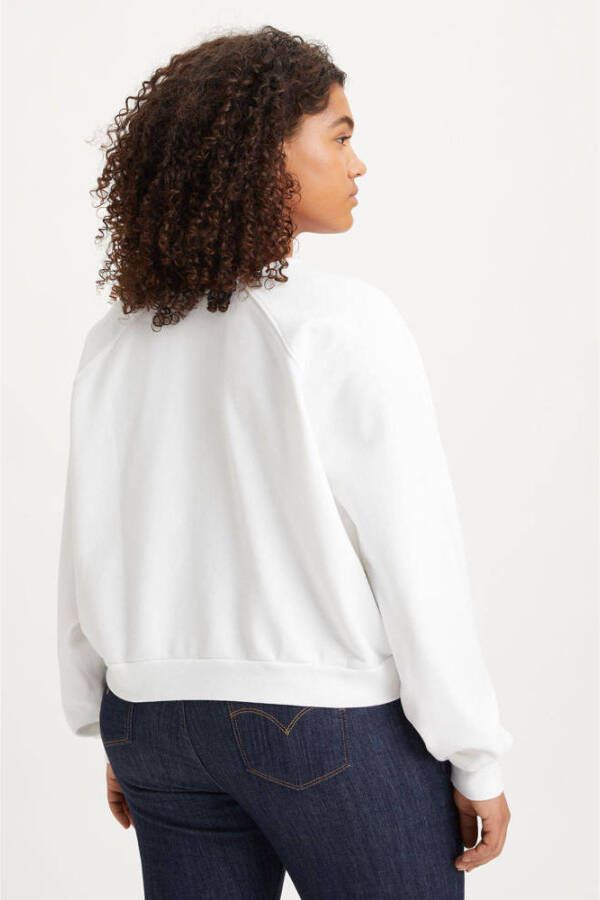 Levi's Plus sweater Vintage Raglan met logo wit