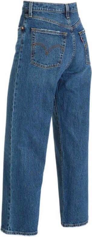 Levi's Ribcage Straight Ankle Jeans blauw