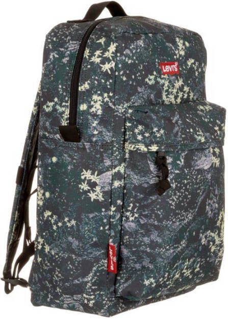 Levi's rugzak met all-over print antraciet