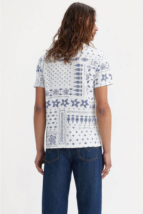 Levi's T-shirt met all over print bright white