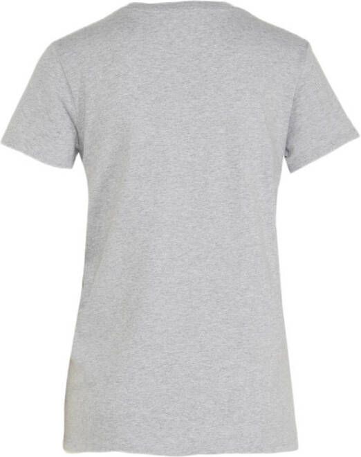 Levi's T-shirt Perfect Tee met logo lichtgrijs melange