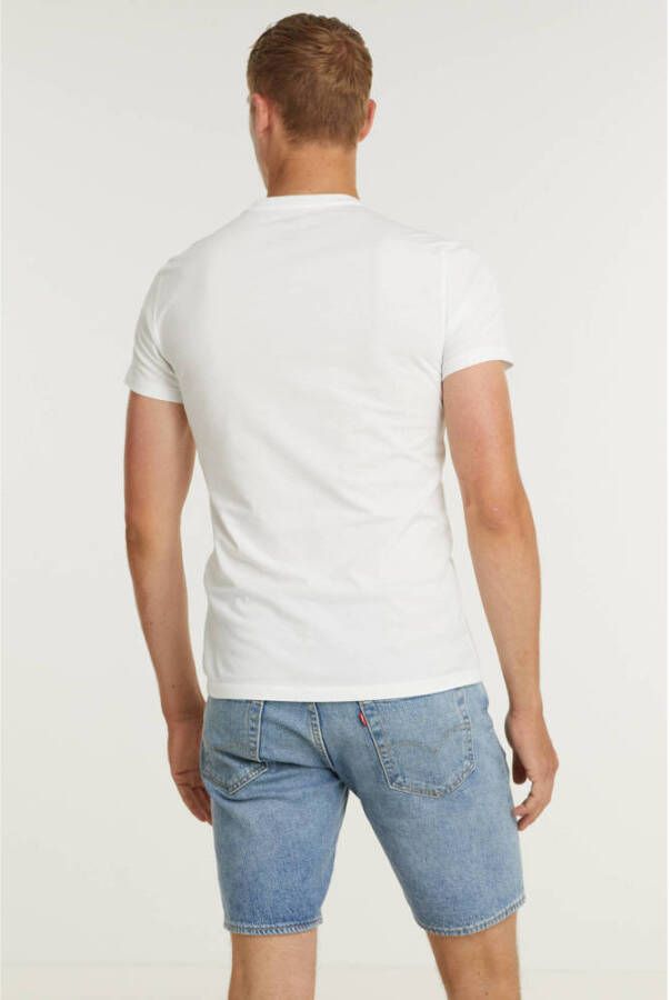 Levi's T-shirt (set van 2) wit grijs