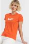 Levi's Oranje Katoenen Tops & T-Shirt Korte Mouw Logo Print Oranje Dames - Thumbnail 6
