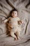 LEVV gebloemde baby A-lijn jurk LNANNENOS van biologisch katoen geelgroen 50 - Thumbnail 3