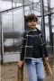 LEVV geruit overhemd FERON donkerblauw beige Jongens Katoen Klassieke kraag 116 - Thumbnail 2