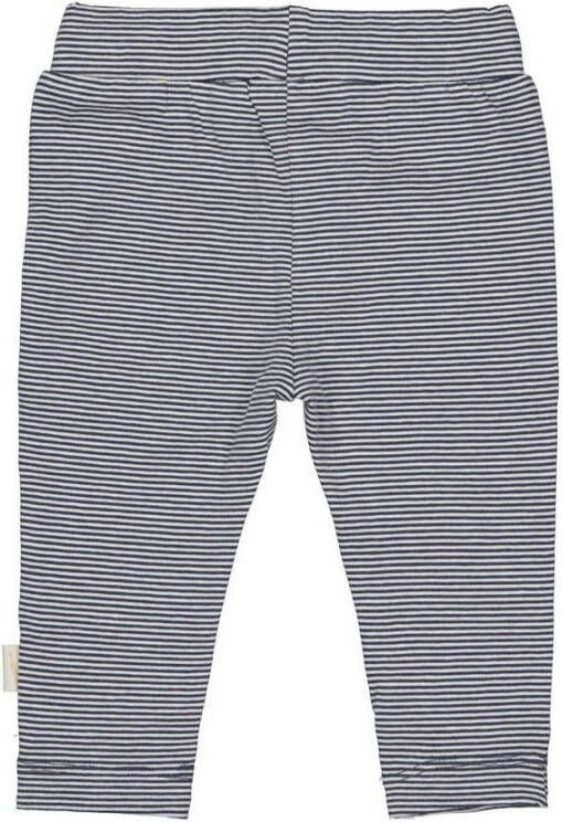 LEVV baby gestreepte regular fit broek LNESTORNOS donkerblauw