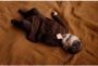 LEVV newborn baby jurk Cailin van biologisch katoen choco bruin - Thumbnail 3