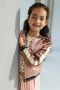 Like Flo A-lijn jurk met all over print roze ecru - Thumbnail 2