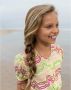 Like Flo blouse met all over print multicolor Meisjes Viscose Ronde hals 122 - Thumbnail 6