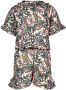 Like Flo jumpsuit met all over print grijs Meisjes Polyester Boothals All over print 116 - Thumbnail 2