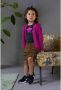 Like Flo rok met all over print en volant bruin - Thumbnail 2