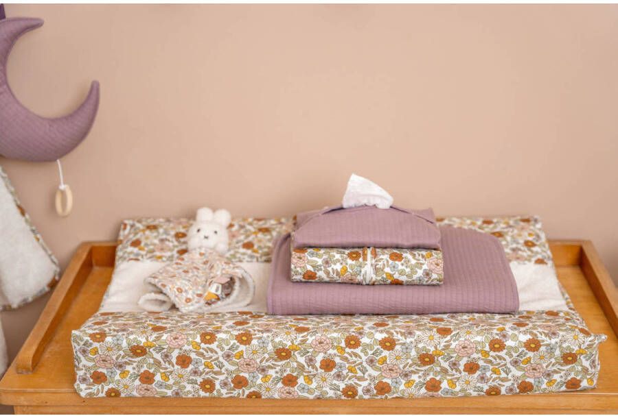 Little Dutch baby wiegdeken teddy 70x100 cm Pure Mauve