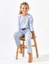 Little Label pyjama met all over print lichtblauw Meisjes Stretchkatoen Ronde hals 110 - Thumbnail 3
