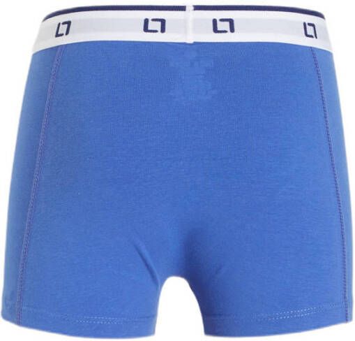Little Label boxershort van katoen set van 5 blauw lichtgrijs