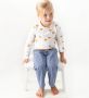 Little Label pyjama van biologisch katoen wit blauw geel Meisjes Stretchkatoen (duurzaam) Ronde hals 134 140 - Thumbnail 3