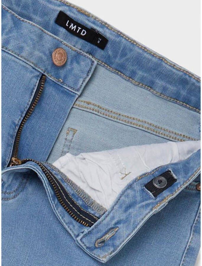 LMTD high waist wide leg jeans NLFTAULSINE light blue denim