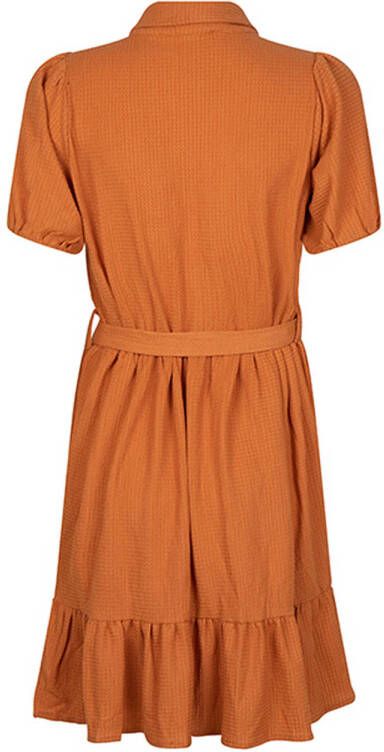 Lofty Manner blousejurk Dress Leah met ceintuur oranje