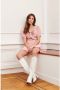Lofty Manner jurk Dress Lies met all over print roze - Thumbnail 2