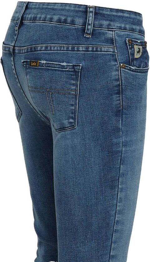 Lois high waist flared jeans cobalt stone