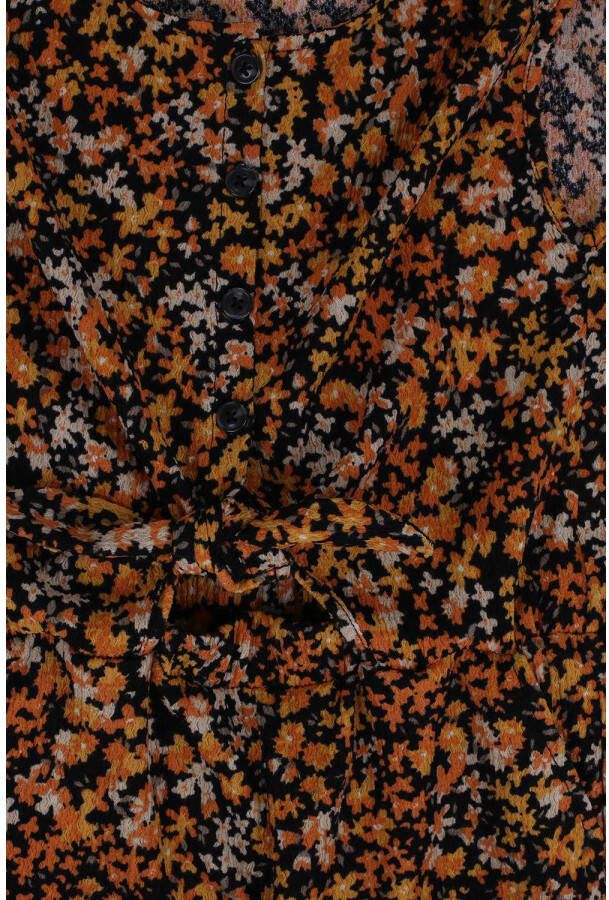 LOOXS 10sixteen gebloemde jumpsuit zwart oranje