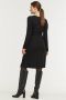 Love2wait zwangerschaps- en voedingsjurk zwart Dames Tencel V-hals Effen XS - Thumbnail 3