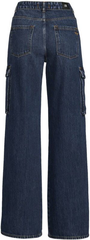LTB wide leg cargo jeans KARLIE dark blue denim