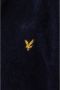 Lyle & Scott badstof badjas Lucas donkerblauw - Thumbnail 3