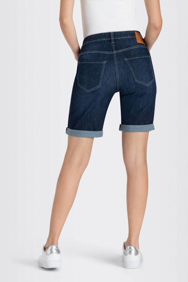 MAC regular fit denim short donkerblauw