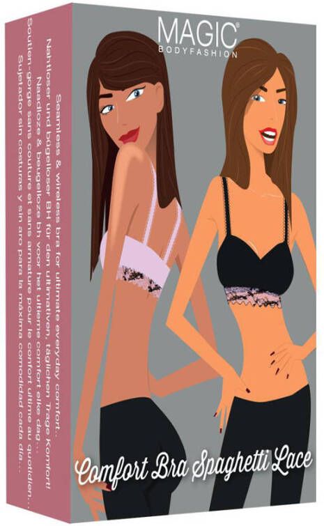 MAGIC Bodyfashion niet-voorgevormde bh top Comfort Bra Lace wit - Foto 3