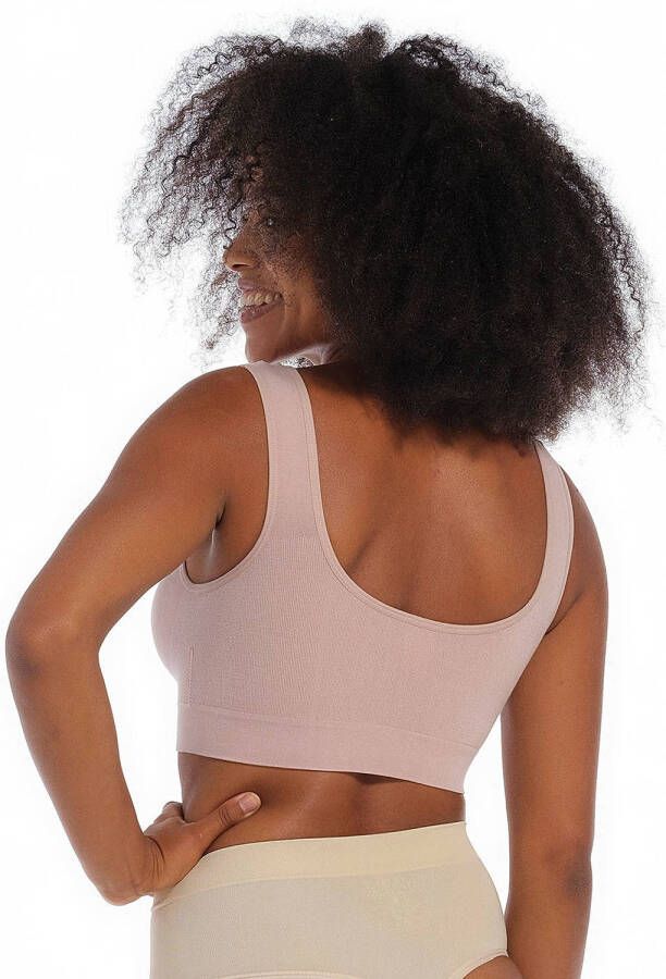 MAGIC Bodyfashion niet-voorgevormde bh top Comfort Bra met bamboe lichtroze
