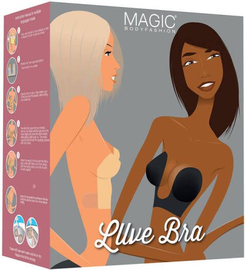 MAGIC Bodyfashion voorgevormde strapless plak bh Luve Bra lichtbeige