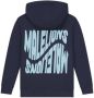 Malelions hoodie Wave met backprint donkerblauw Sweater Backprint 152 - Thumbnail 2