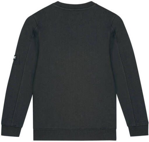 Malelions sweater met logo antraciet