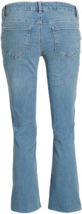 Mamalicious cropped zwangerschapsjeans MLBION light blue denim Blauw Dames Stretchdenim 28-32 - Foto 2