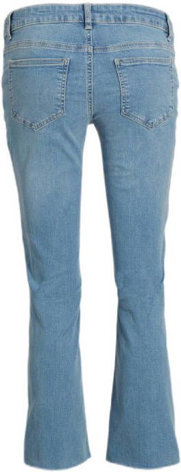 Mamalicious cropped zwangerschapsjeans MLBION light blue denim Blauw Dames Stretchdenim 26-32 - Foto 2