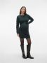 Mamalicious gebreide zwangerschapsjurk MLNEWLINA met ceintuur donkergroen Dames Acryl V-hals XL - Thumbnail 3